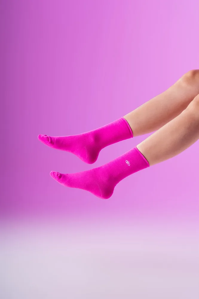 Calcetas Rosa en rosa mexicano