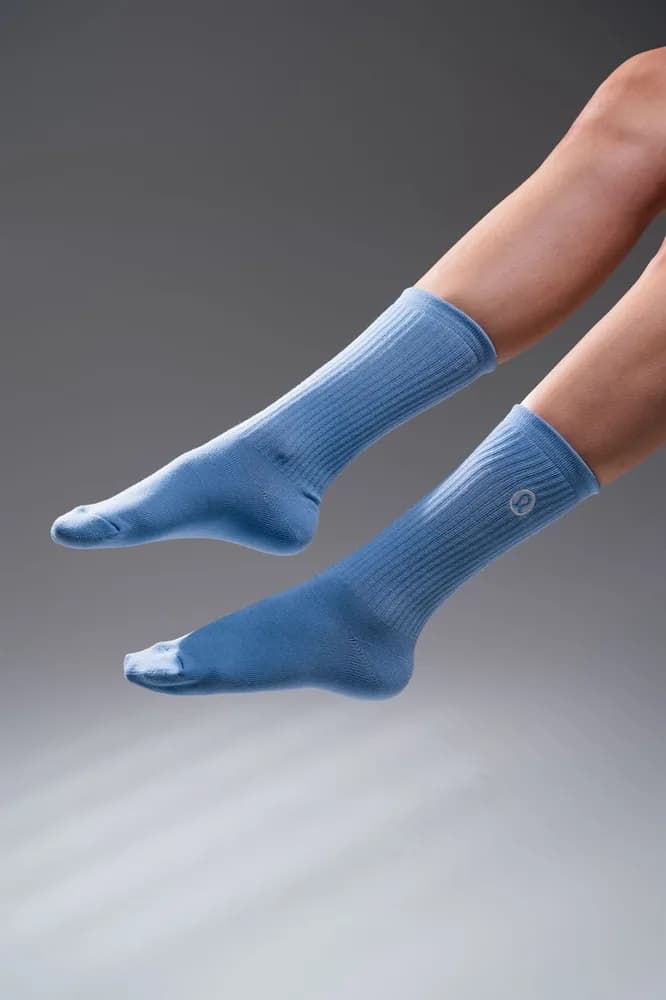 Calcetas Ximena en azul acero