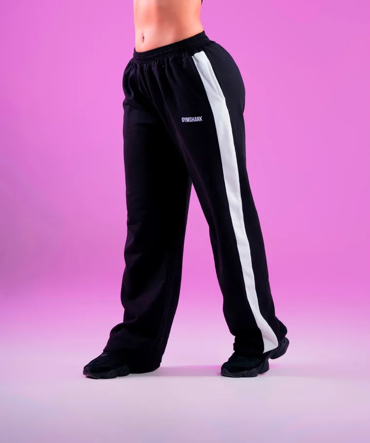 Pants Abril en negro con franja blanca