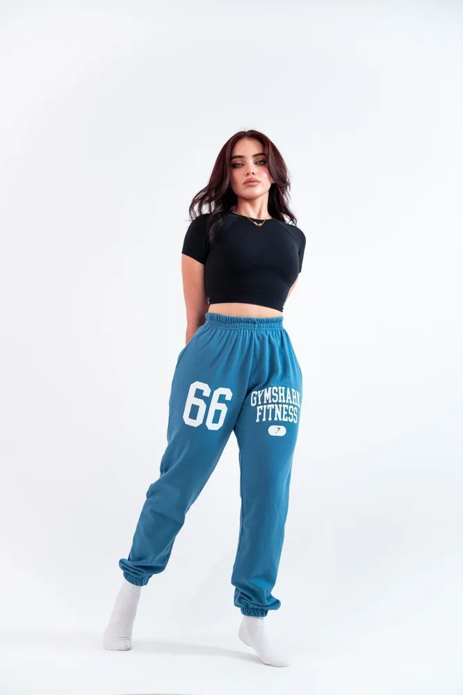 Jogger Bruna en azul petróleo