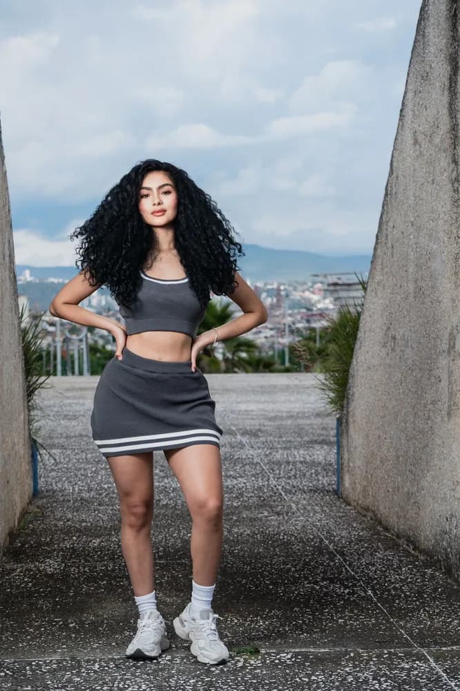 Set Sabina en gris oxford